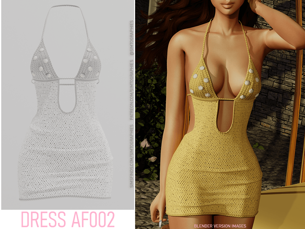 Скриншот мода Платье Dress AF002